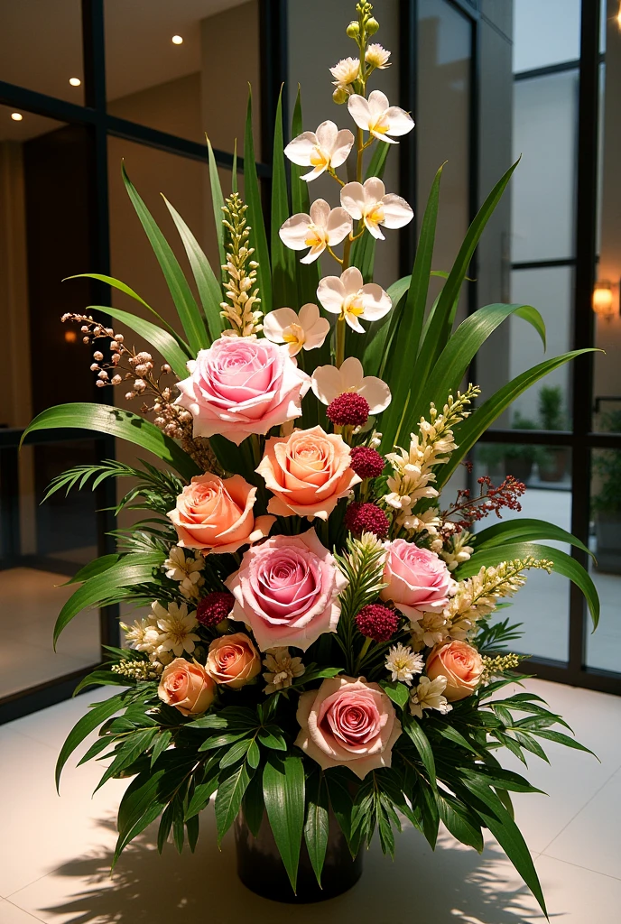 Professional floral zone installation